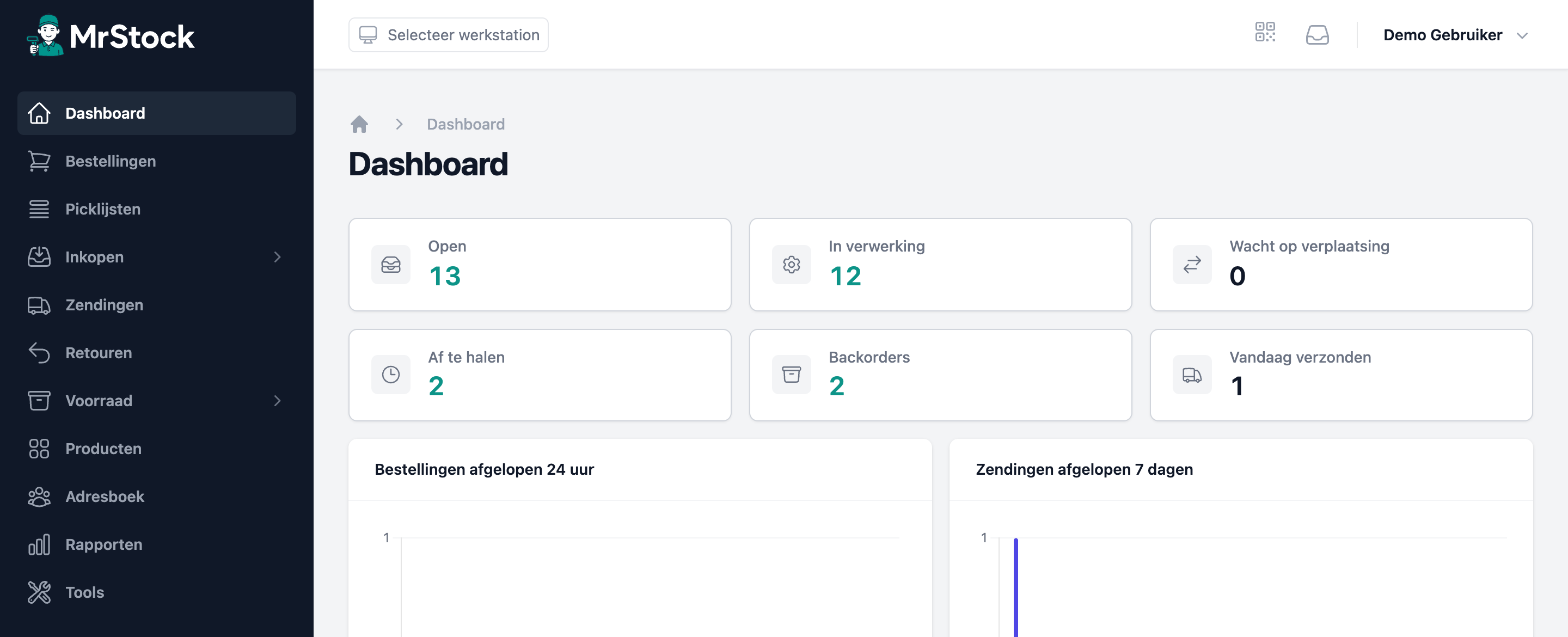 MrStock dashboard